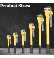 Heavy Duty Pipe Wrench 14" – 350mm Industrial Pipe Turner, Reinforced Cast Iron Jaws | 1/2-2" Pipe Capacity, Precision Machined Teeth | Heavy Duty Nut | UAE Construction Site Pipe Fitting Essential 